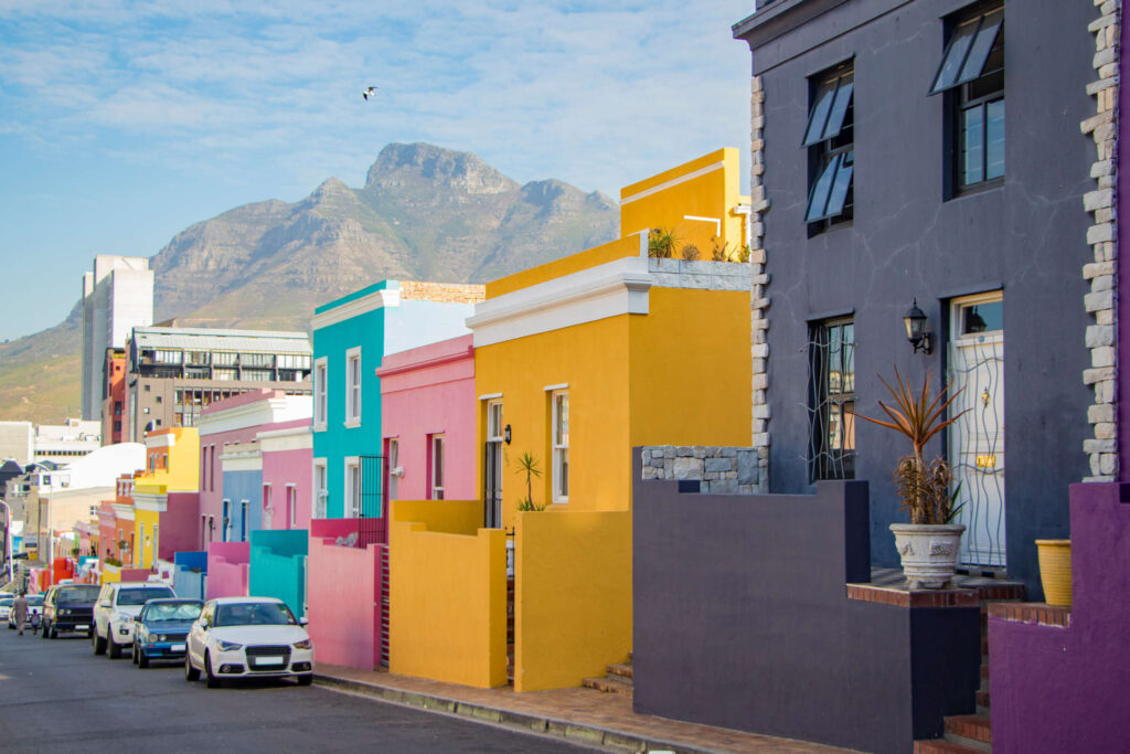 Bo-kaap colourful houses in Cape Town